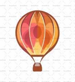 Reisender Heißluftballon